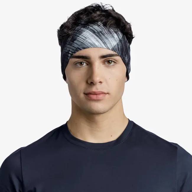 Buff CoolNet UV® Wide Headband, Stal Grey