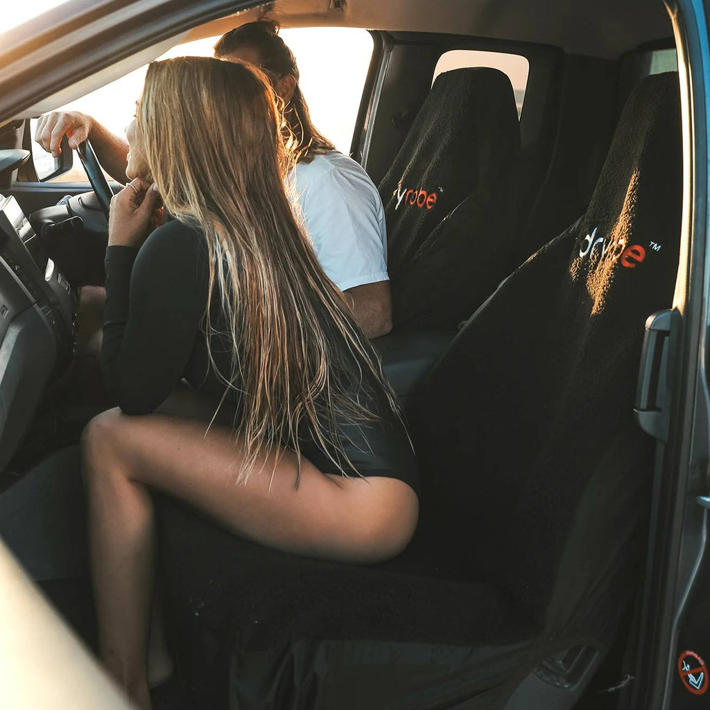 dryrobe Black Double Car Seat Cover