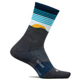 Feetures Trail Max Cushion Mini Crew Socks, Table Rock Gray