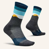 Feetures Trail Max Cushion Mini Crew Socks, Table Rock Gray