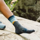 Feetures Trail Max Cushion Mini Crew Socks, Table Rock Gray