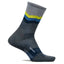 Feetures Merino 10 Max Cushion Mini Crew, Switchback Gray