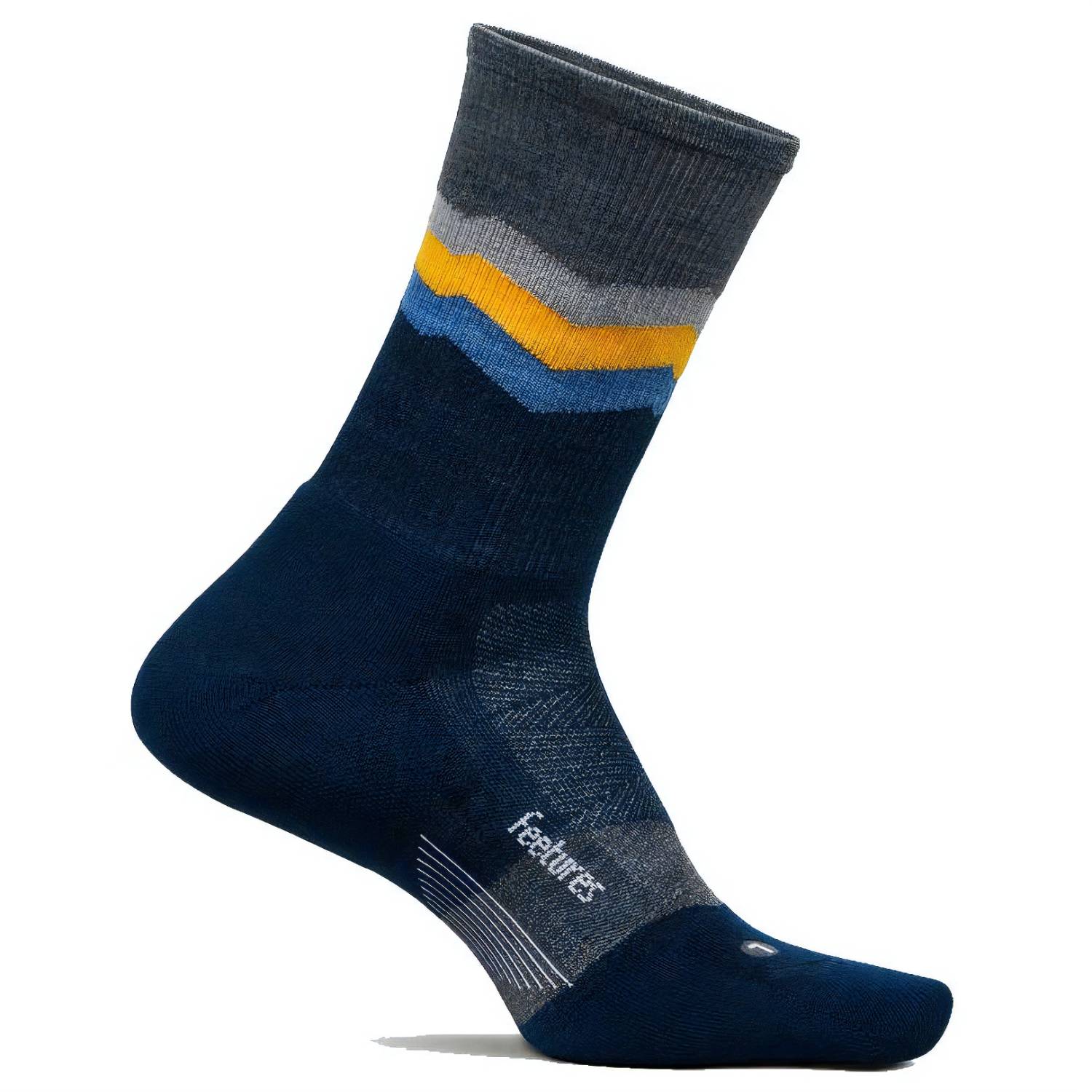 Feetures Merino 10 Max Cushion Mini Crew, Switchback Sapphire