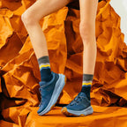 Feetures Merino 10 Max Cushion Mini Crew, Switchback Sapphire