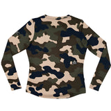 Saysky WMNS Camo Blaze Long Sleeve, Woodland Camo