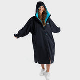 Dryrobe Advance Long Sleeve, Black Blue