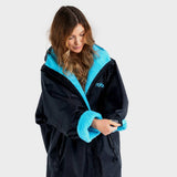 Dryrobe Advance Long Sleeve, Black Blue