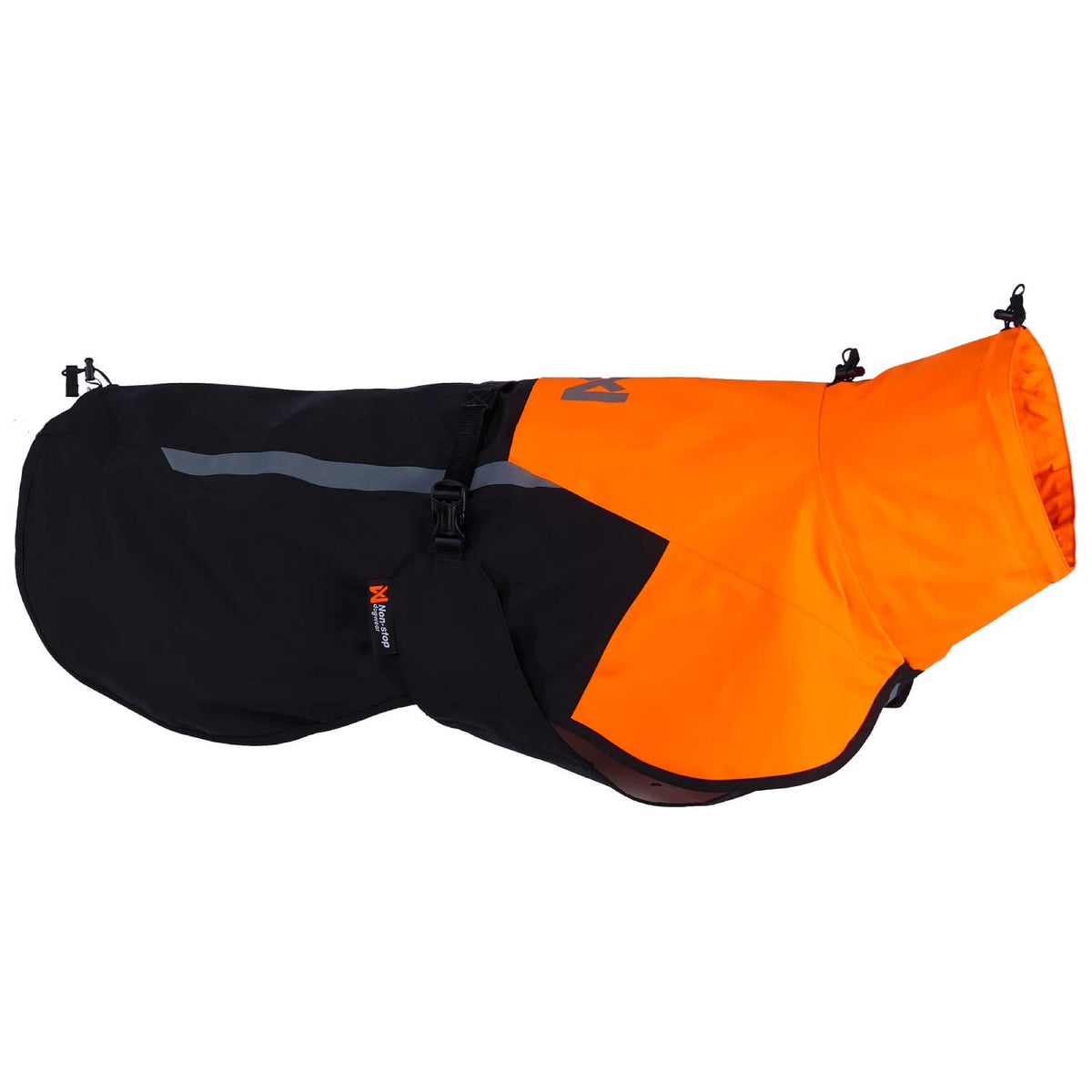 Non-Stop Dogwear Fjord Raincoat 2.0, Black/Orange Main image