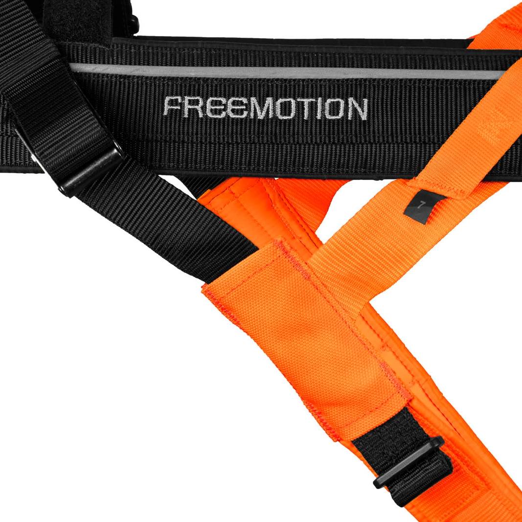 Non-Stop Dogwear Freemotion Harness 5.0, Black/Orange