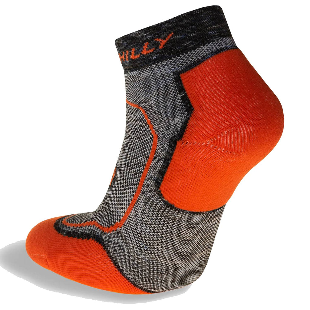 Hilly Active Quarter Min, Fluo Orange/Charcoal