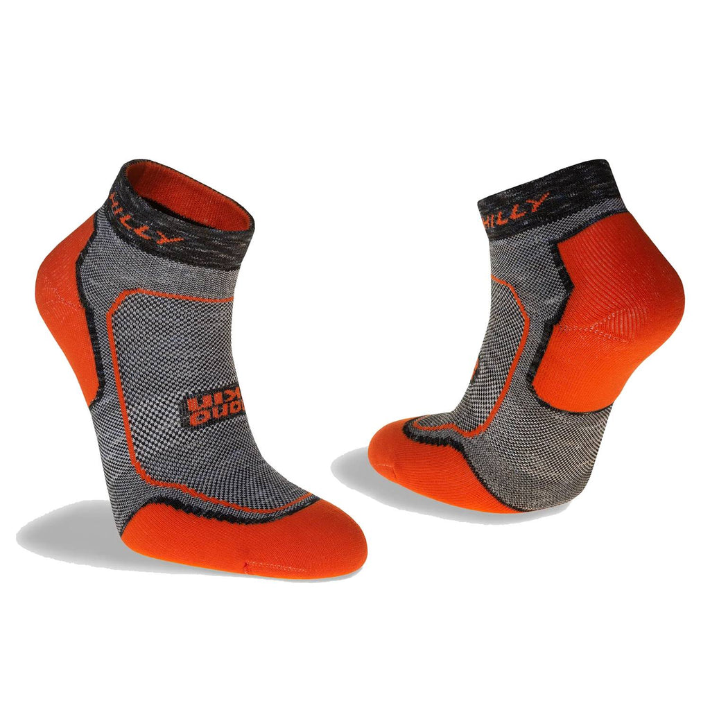 Hilly Active Quarter Min, Fluo Orange/Charcoal