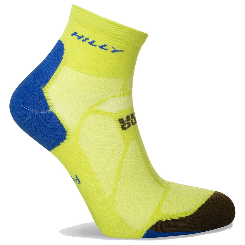 Hilly Marathon Fresh Anklet Min, Acid/Royal Blue