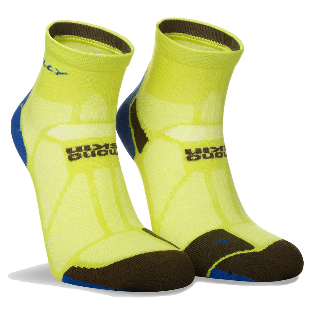 Hilly Marathon Fresh Anklet Min, Acid/Royal Blue