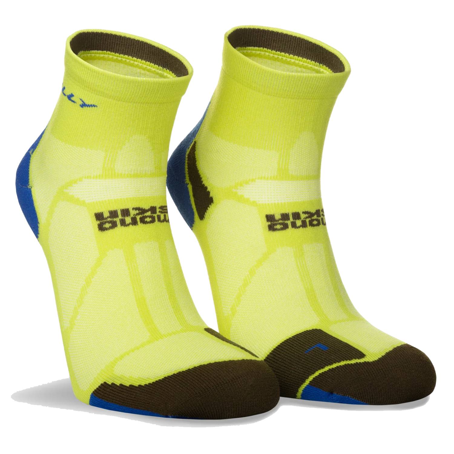 Hilly Marathon Fresh Anklet Min, Acid/Royal Blue