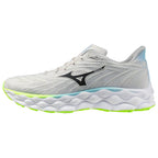 Mizuno Wave Sky 8 Running Shoes, Nimbus Cloud/Black/Green Gecko