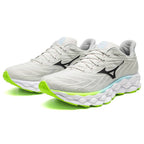 Mizuno Wave Sky 8 Running Shoes, Nimbus Cloud/Black/Green Gecko