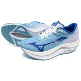 Mizuno WaveRebellion Flash 2 Men's Running Shoes, River Blue/Mugen Blue/White