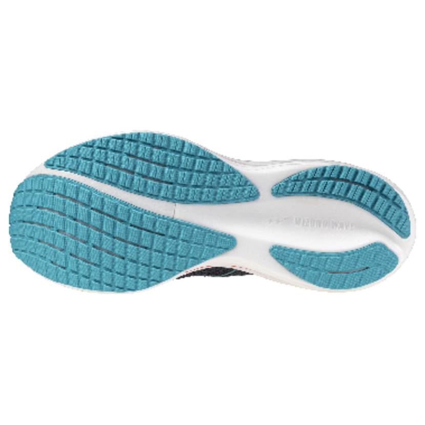 Mizuno Wave Rider 29 Men's Running Shoes, Odyssey Gray/Capri Breeze/Calypso Coral