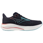 Mizuno Wave Rider 29 Men's Running Shoes, Odyssey Gray/Capri Breeze/Calypso Coral