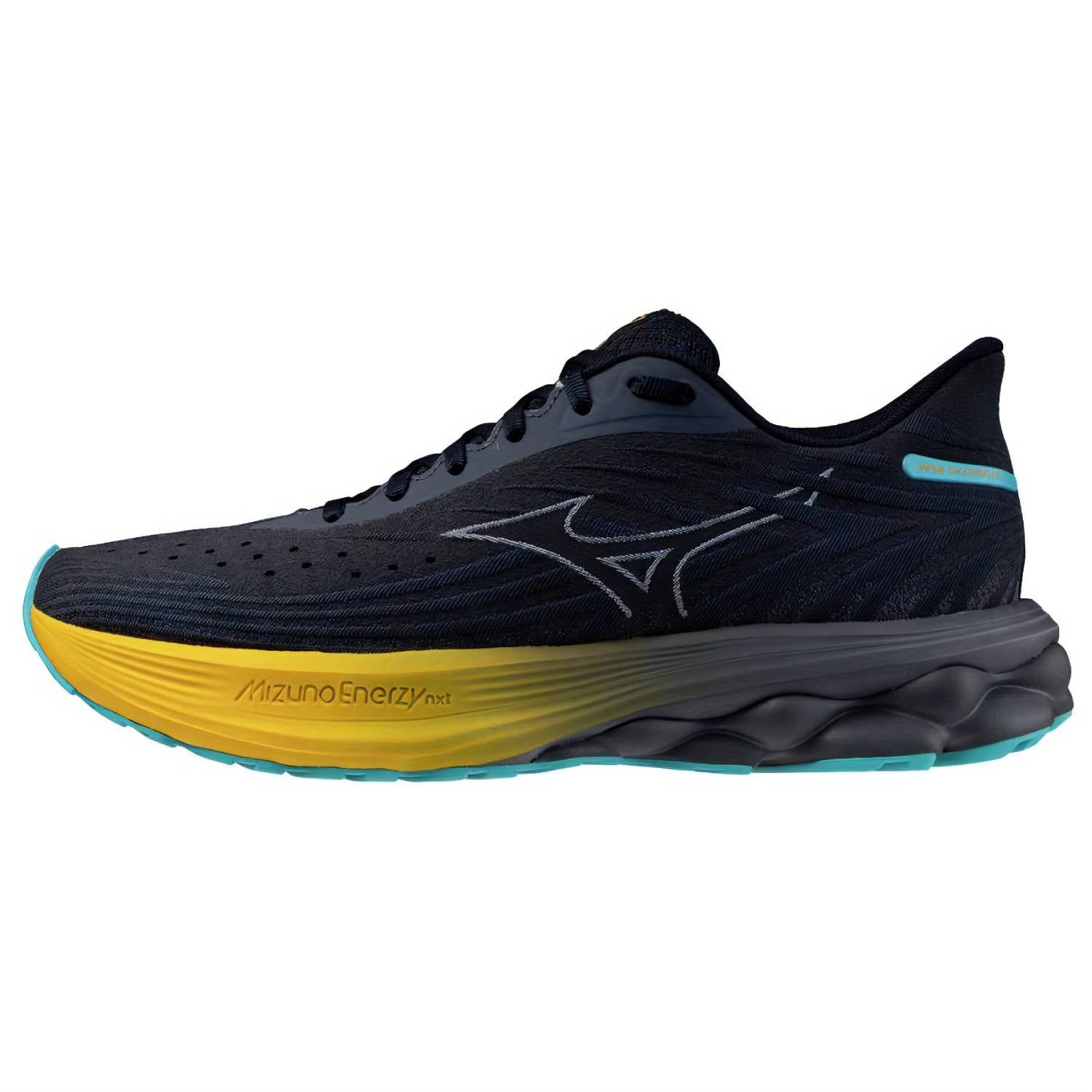 Mizuno Wave Skyrise 6 Men's Running Shoes, Odyssey Gray/Icelandic Blue/Citrus Main image