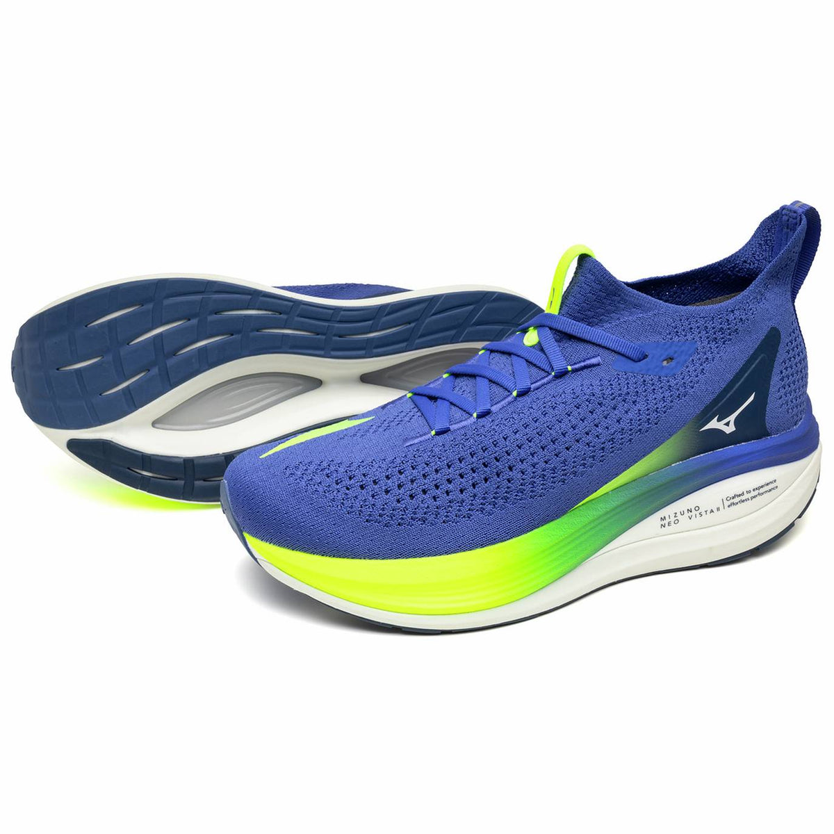 Mizuno Neo Vista 2 Men's Running Shoes, Dazzling Blue/White/Lightning