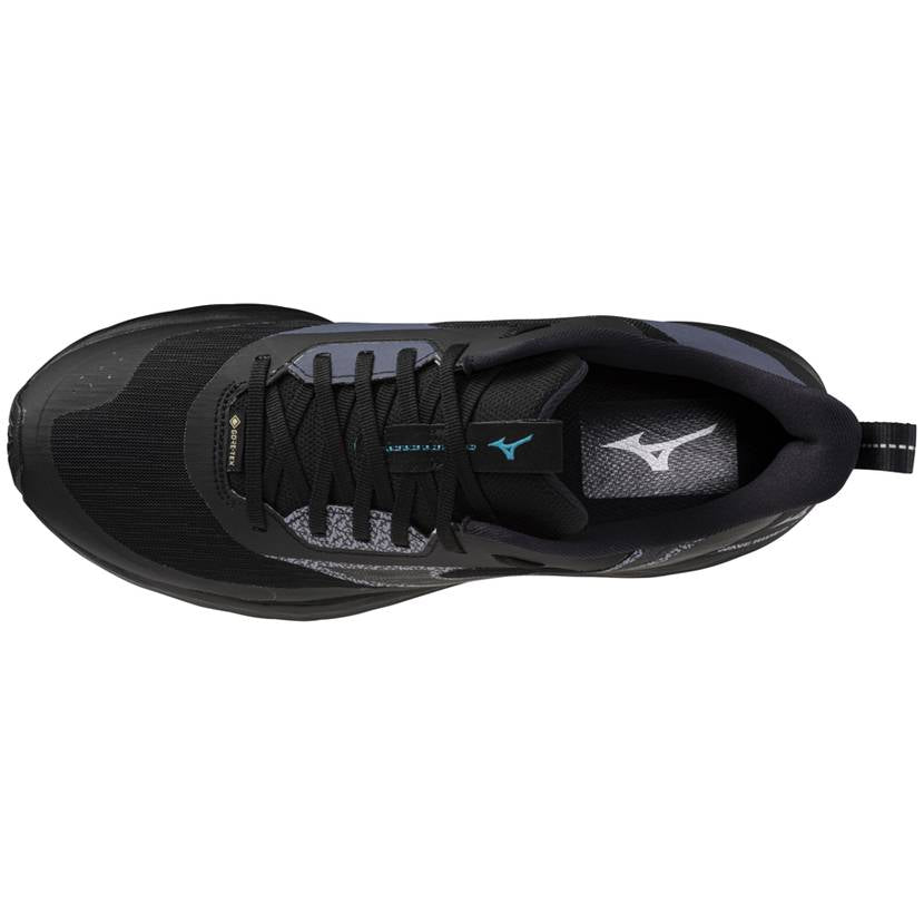 Mizuno Wave Rider GTX 3 Men's Running Shoes, Black Sand/Odyssey Gray/Capri Breeze