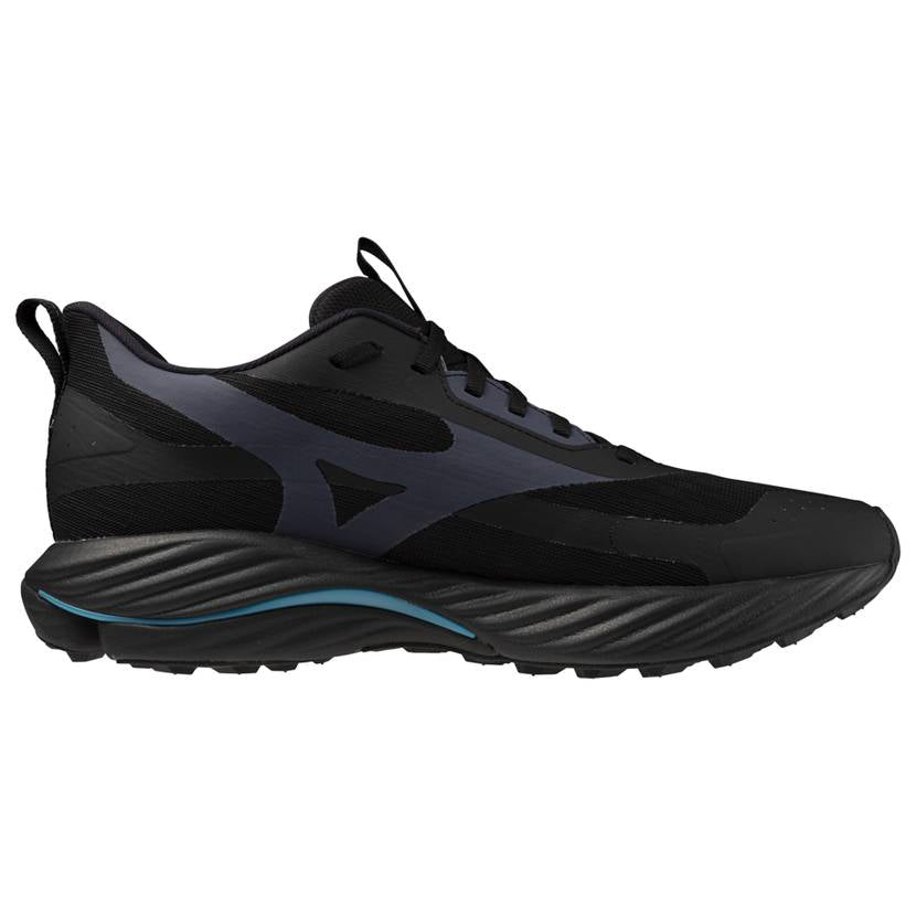 Mizuno Wave Rider GTX 3 Men's Running Shoes, Black Sand/Odyssey Gray/Capri Breeze