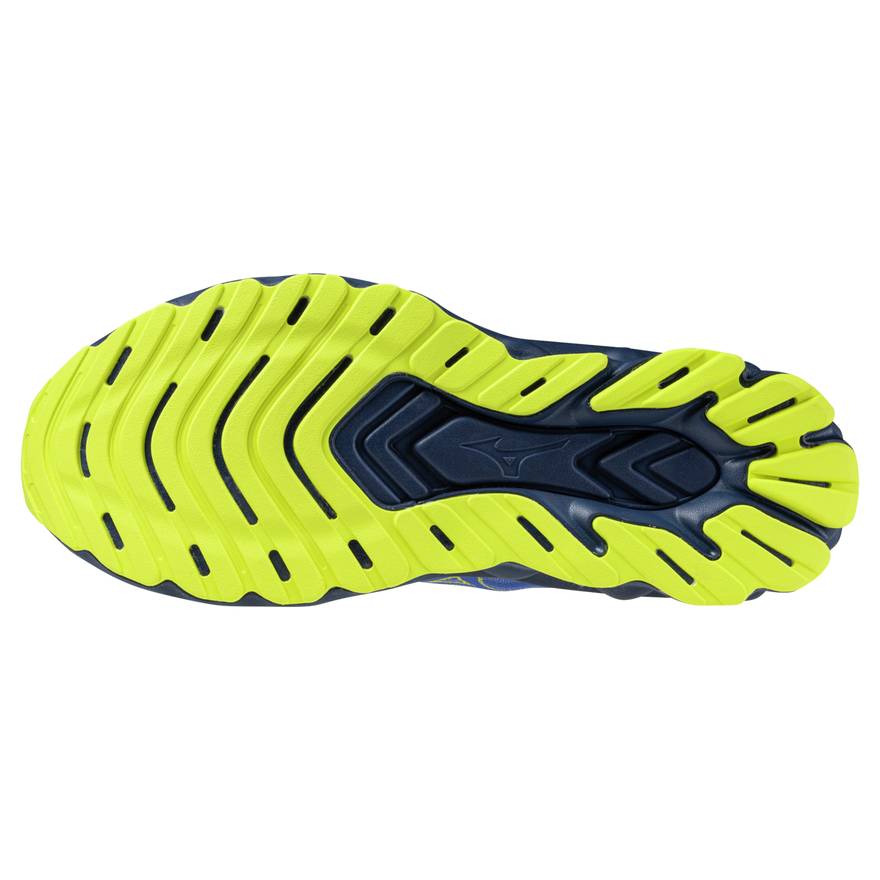 Mizuno Wave Skyrise 7 Men's Running Shoes, Dazzling Blue/Fortune Yellow/Estate Blue