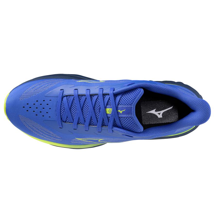 Mizuno Wave Skyrise 7 Men's Running Shoes, Dazzling Blue/Fortune Yellow/Estate Blue
