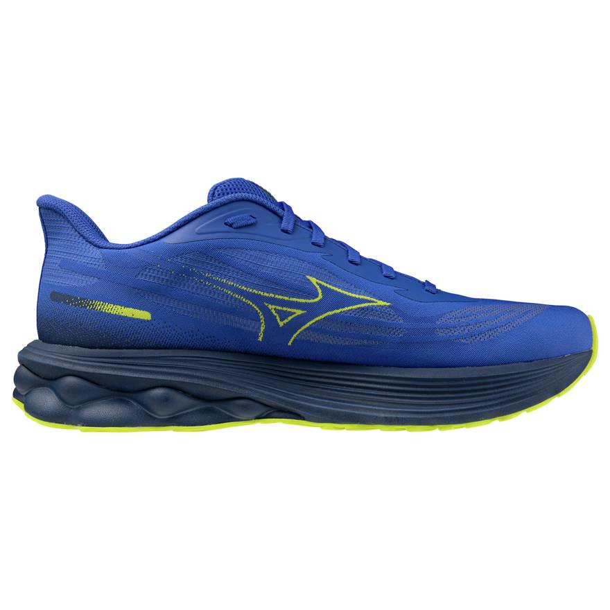 Mizuno Wave Skyrise 7 Men's Running Shoes, Dazzling Blue/Fortune Yellow/Estate Blue