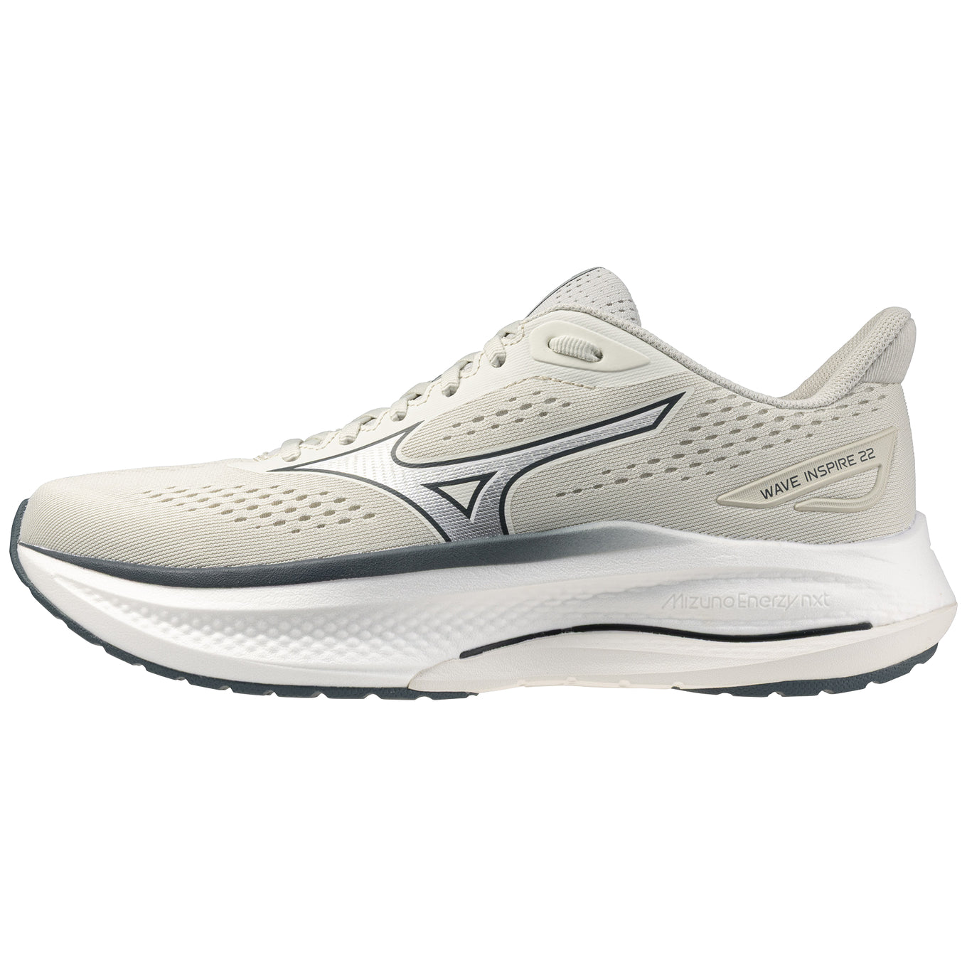 Mizuno Wave Inspire 22 Men's Running Shoes, Foggy Dew/White/Dark Slate Main image