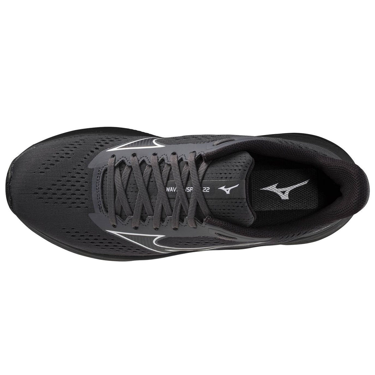 Mizuno Wave Inspire 22 Men's Running Shoes, Blackened Pearl/Black Bean