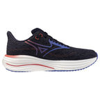 Mizuno Wave Rider 29 Women's Running Shoes, Odyssey Gray/Iris Bloom/Calypso Coral