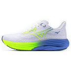 Mizuno Wave Rider 29 Women's Running Shoes, White/Lightning Yellow/Ultrama