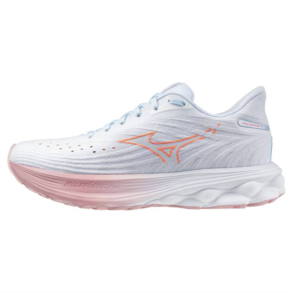 Mizuno Wave Skyrise 6 Women's Running Shoes, Nantucket Breeze/Striking Coral/Bleached Mauve