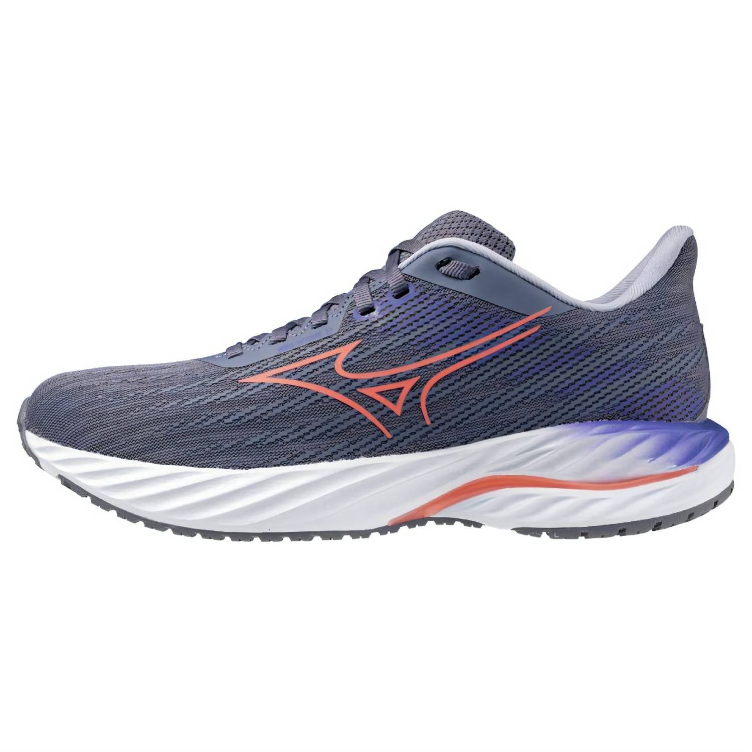 Mizuno Wave Inspire 21 Women's Running Shoes, Blue Granite/Striking Coral/Iris Bloom Main image