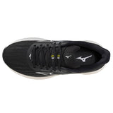 Mizuno Wave Inspire 21 Women's Running Shoes, Black/White/Vibrant Yellow