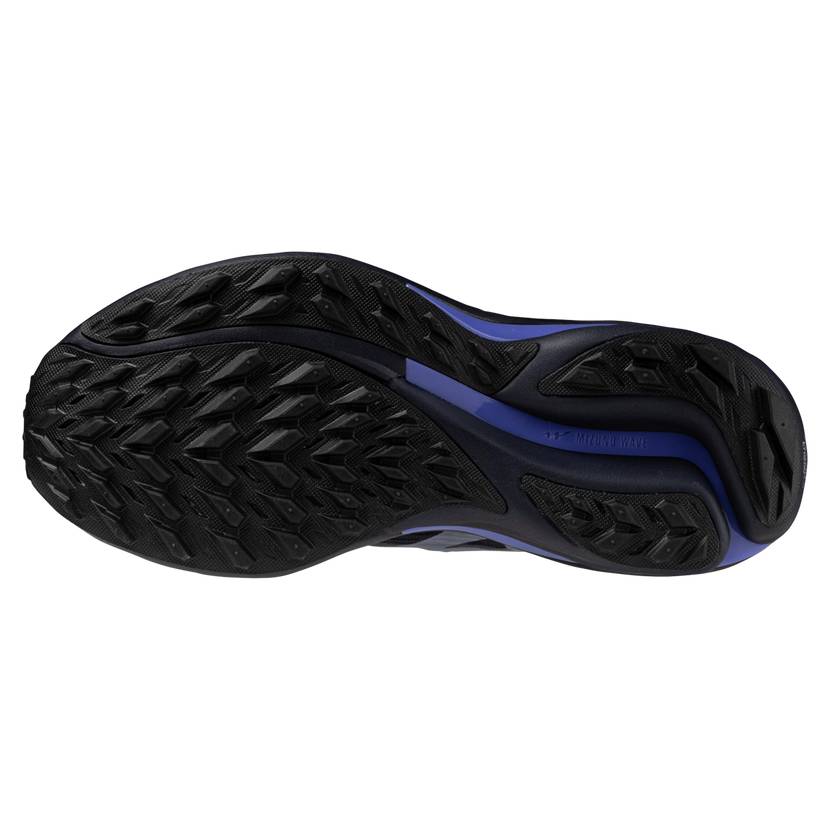 Mizuno Wave Rider GTX 3 Women's Running Shoes, Odyssey Gray/Icelandic Blue/Iris Bloom