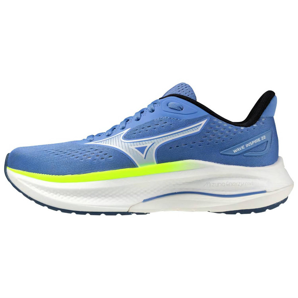 Mizuno Wave Inspire 22 Women's Running Shoes, Ultramarine/White/Lightning Yellow