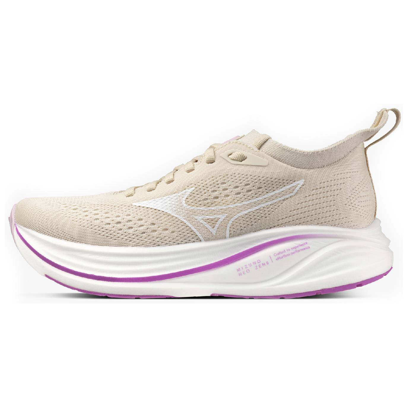 Mizuno Neo Zen 2 Women's Running Shoes, Summer Sand/White/Cattleya Orchid