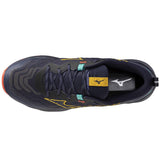Mizuno Wave Daichi 9 Men's Trail Running Shoes, Baritone Blue/Citrus/Fiery Coral 2