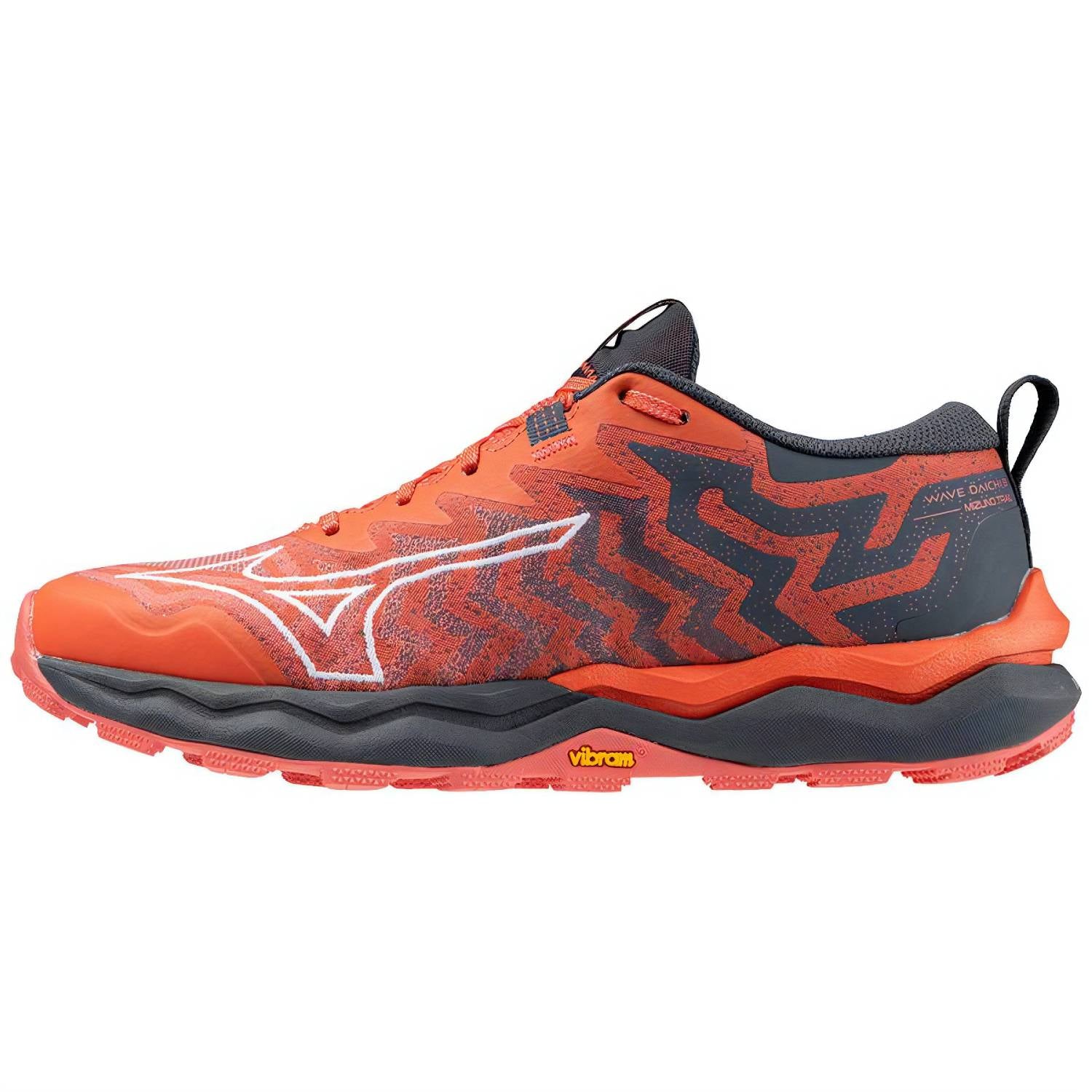 Mizuno Wave Daichi 8 Women's Trail Running Shoes, Hot Coral/White/Turbulence Main image