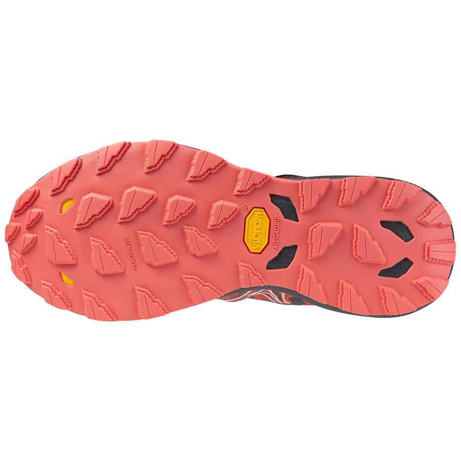 Mizuno Wave Daichi 8 Women's Trail Running Shoes, Hot Coral/White/Turbulence