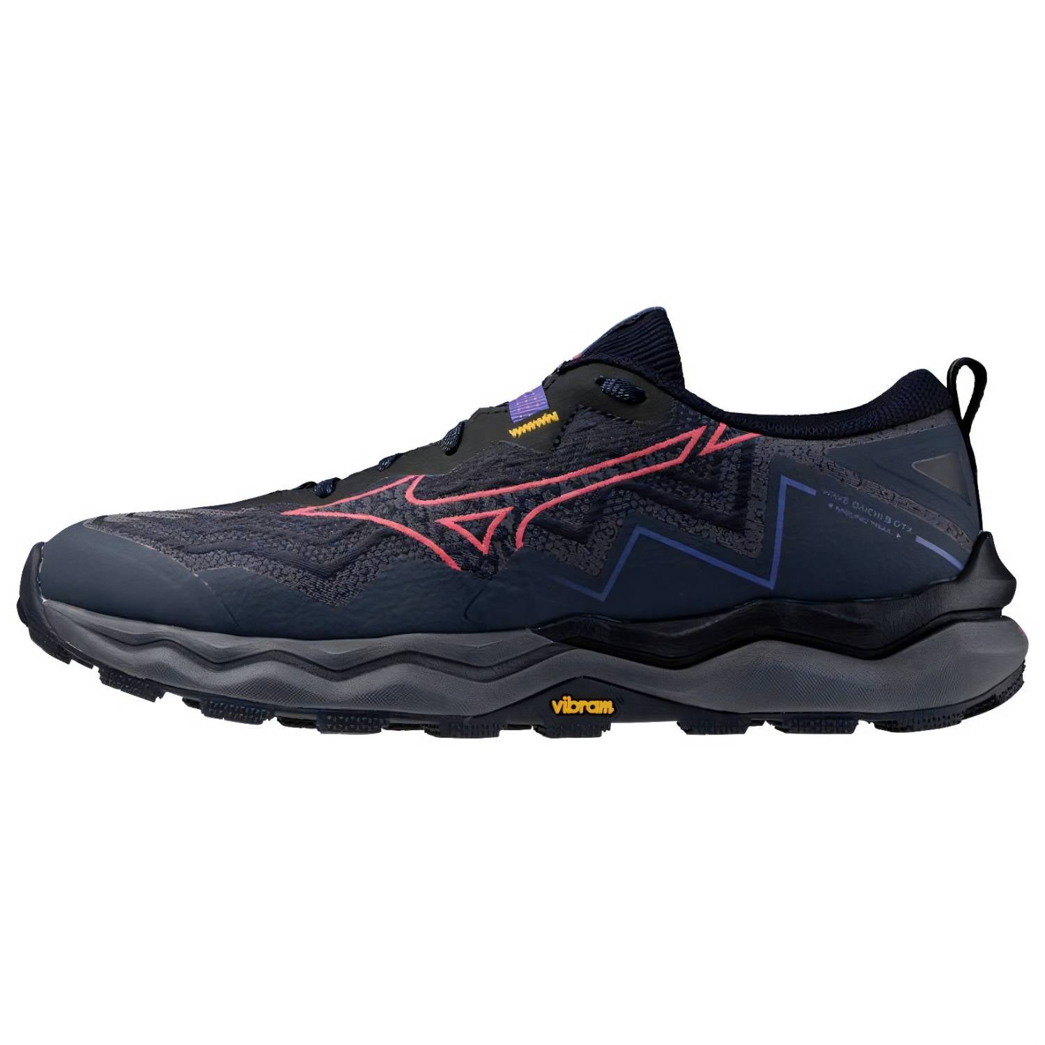 Mizuno Wave Daichi 9 GTX Women's Trail Running Shoes, Baritone Blue/Calypso Coral/Iris Bloom Main image