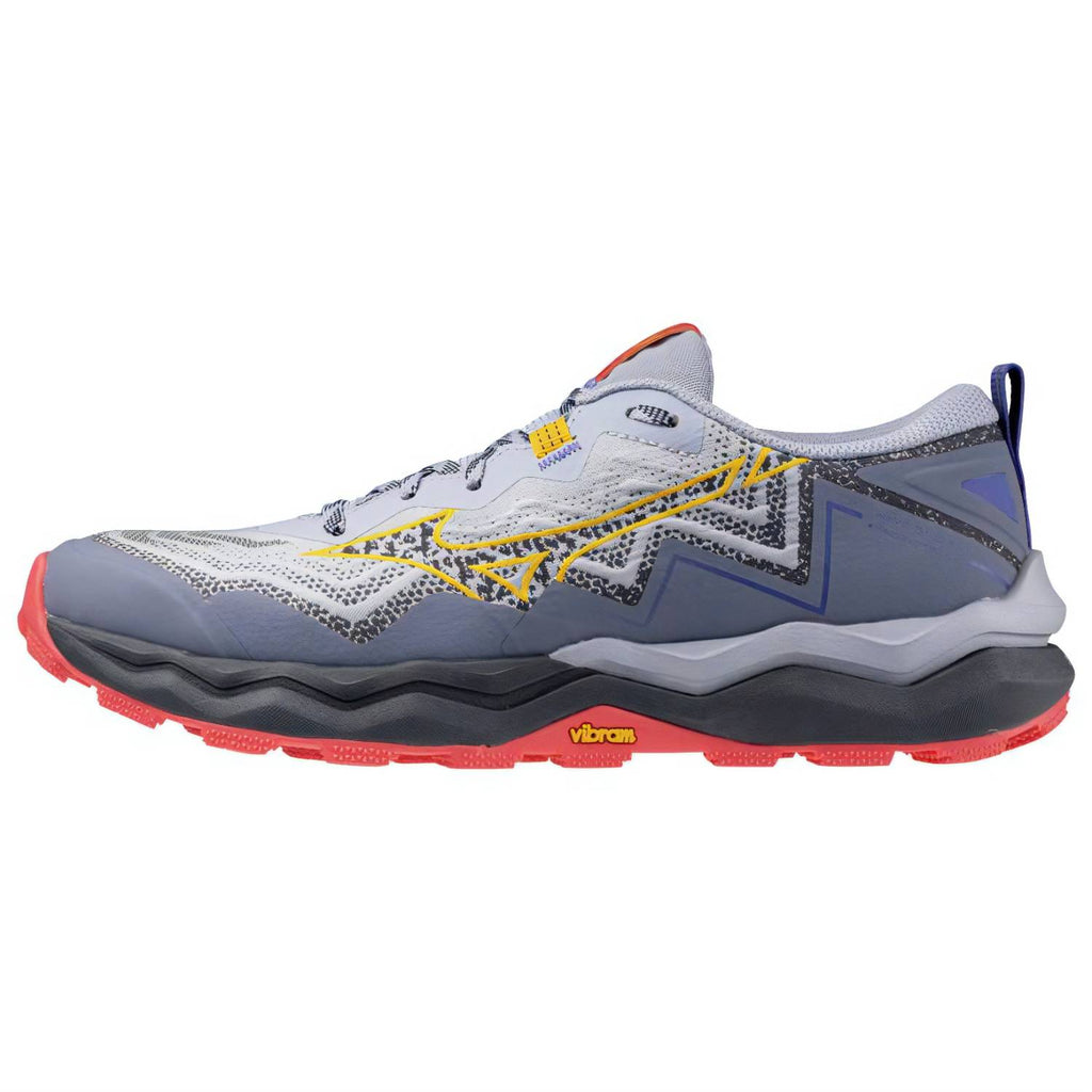 Mizuno Wave Daichi 9 Women's Trail Running Shoes, Icelandic Blue/Citrus/Calypso Coral