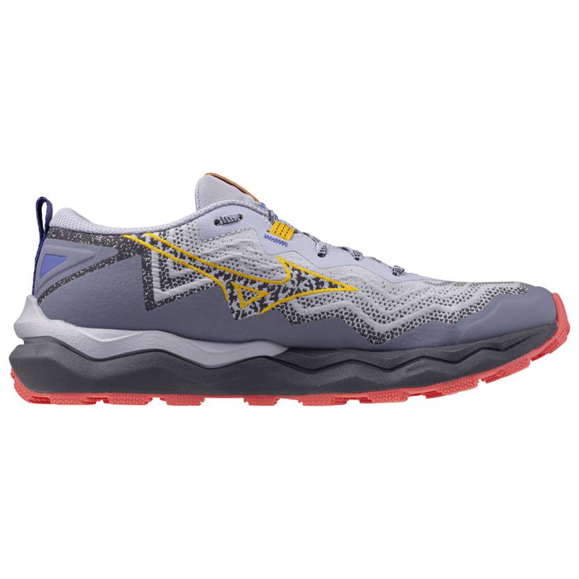 Mizuno Wave Daichi 9 Women's Trail Running Shoes, Icelandic Blue/Citrus/Calypso Coral