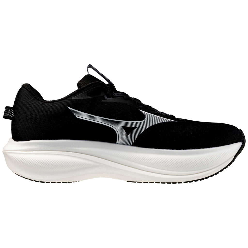 Mizuno Wave Rider 30 Men's Running Shoes, Black/White