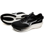 Mizuno Wave Rider 30 Men's Running Shoes, Black/White