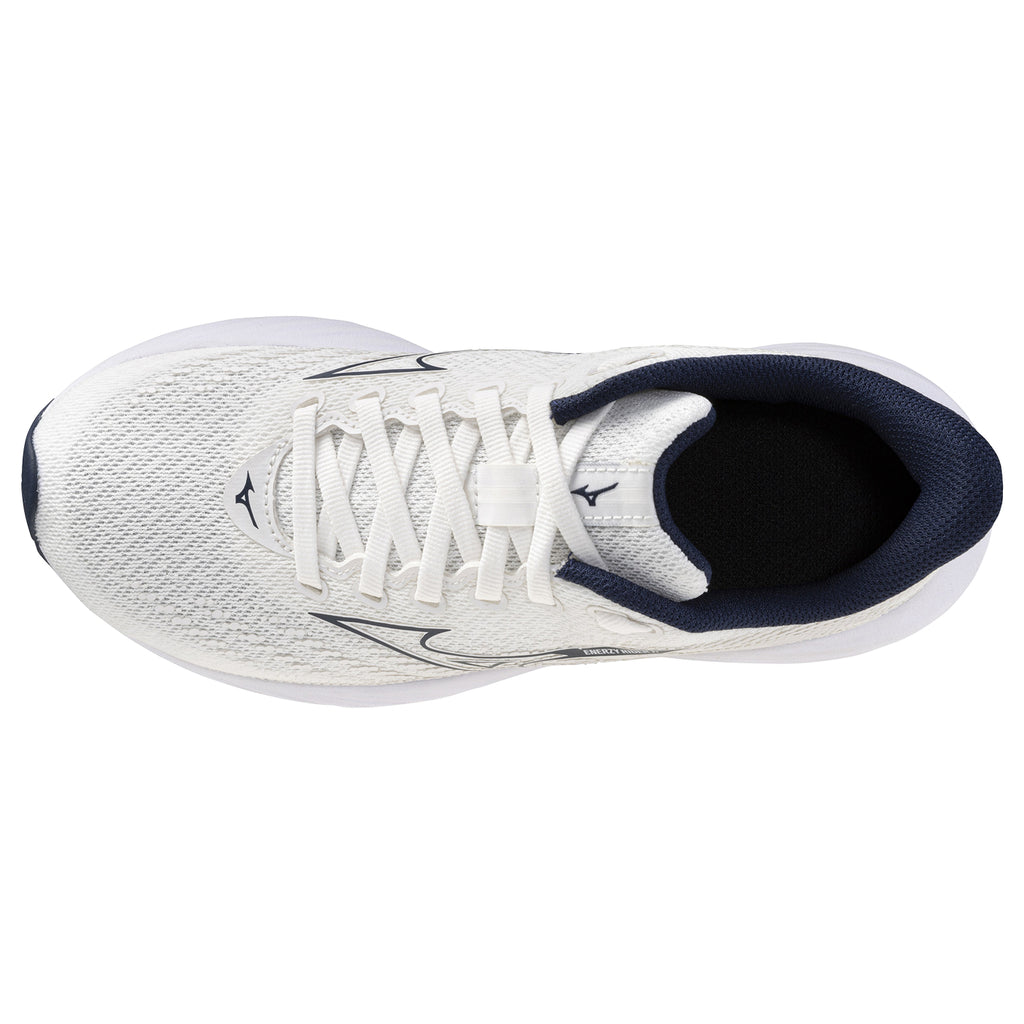 Mizuno Enerzy Rider Jr Running Shoes, GF White/Dress Blues