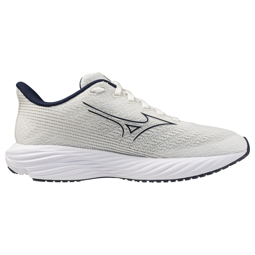 Mizuno Enerzy Rider Jr Running Shoes, GF White/Dress Blues
